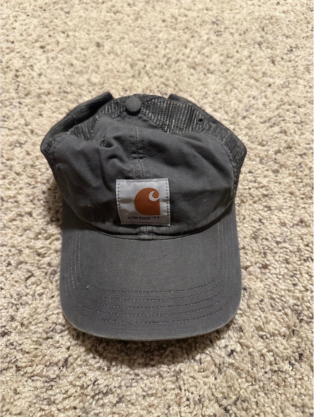 Carhartt Black Mesh Back Snapback Hat